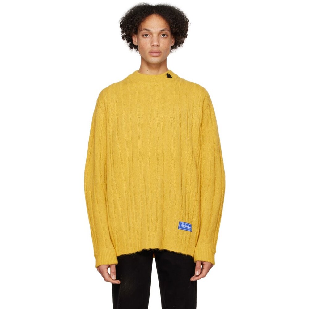 Ader Error Yellow Reversible Fluic Sweater